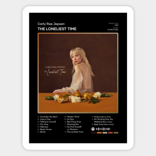 Carly Rae Jepsen - The Loneliest Time Tracklist Album Sticker